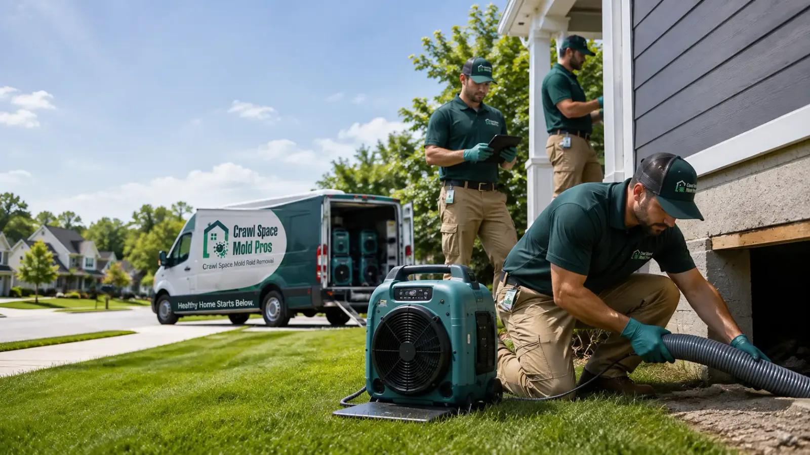 Crawl Space Mold Removal in Sims, IL